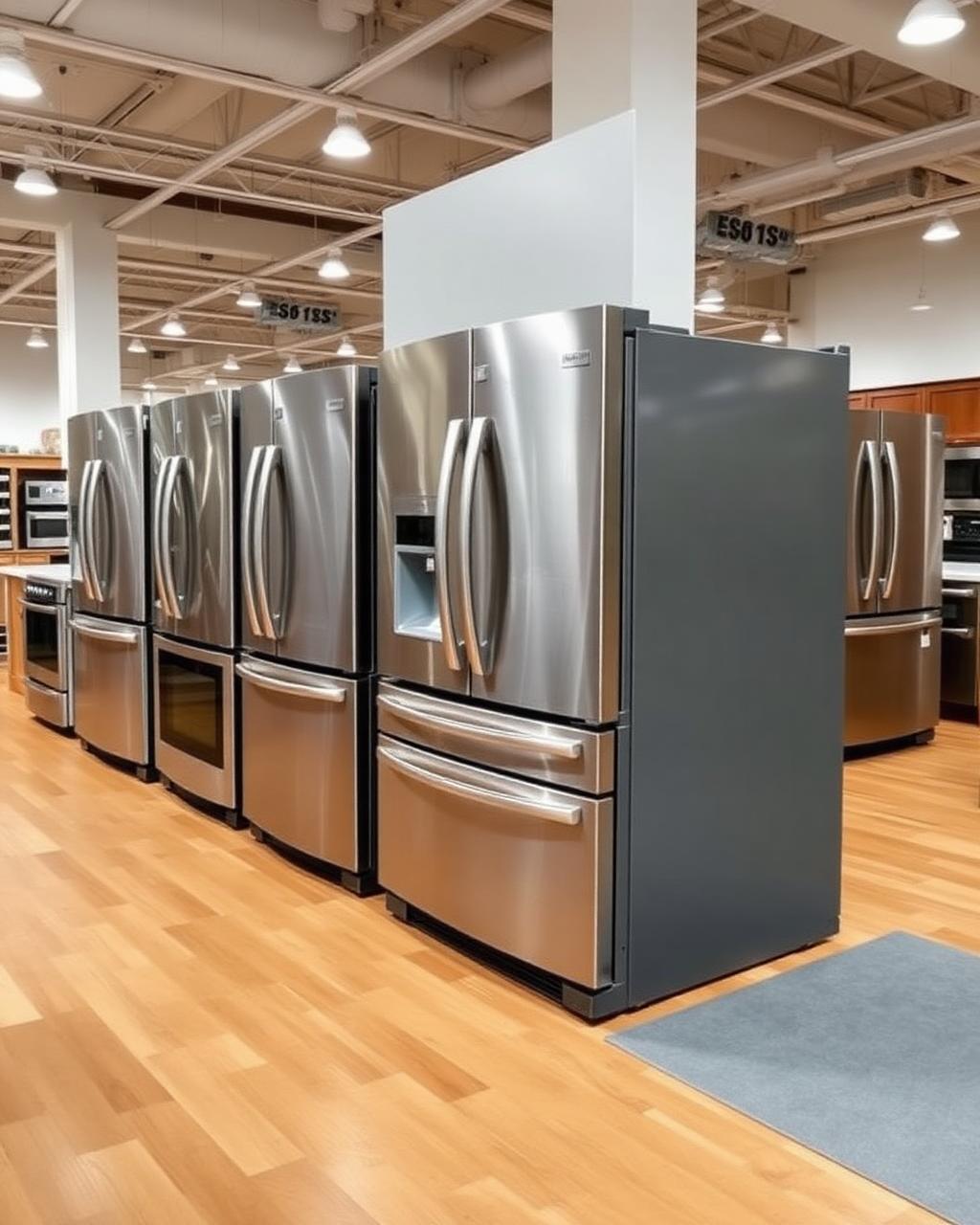 Refrigerator showroom display