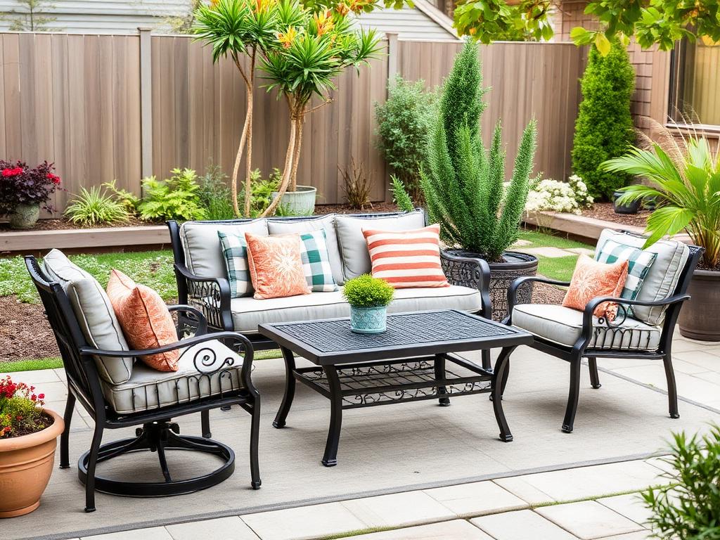 Outdoor patio furniture set